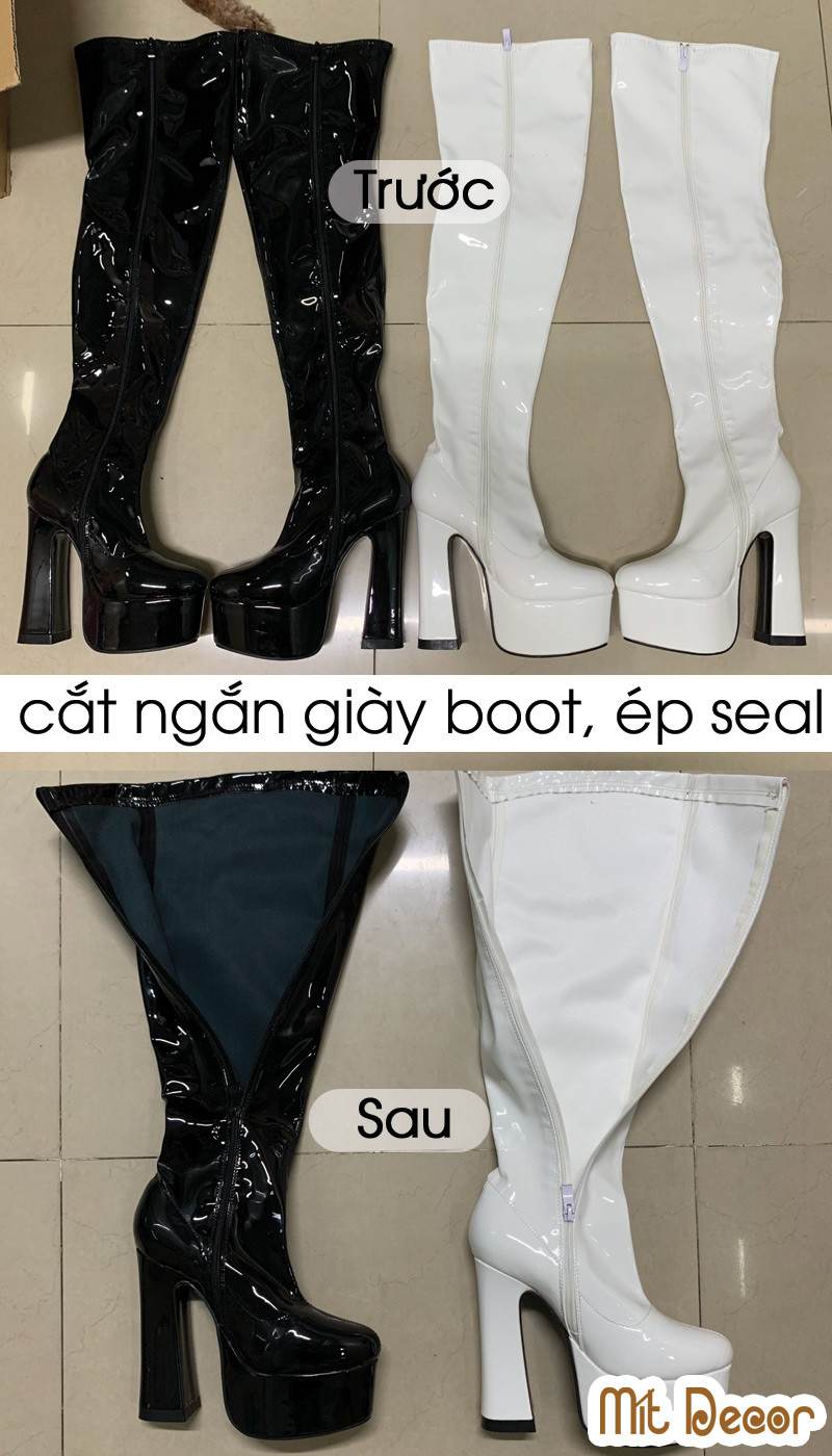Sửa giày cắt ngắn giày boot để tùy chỉnh