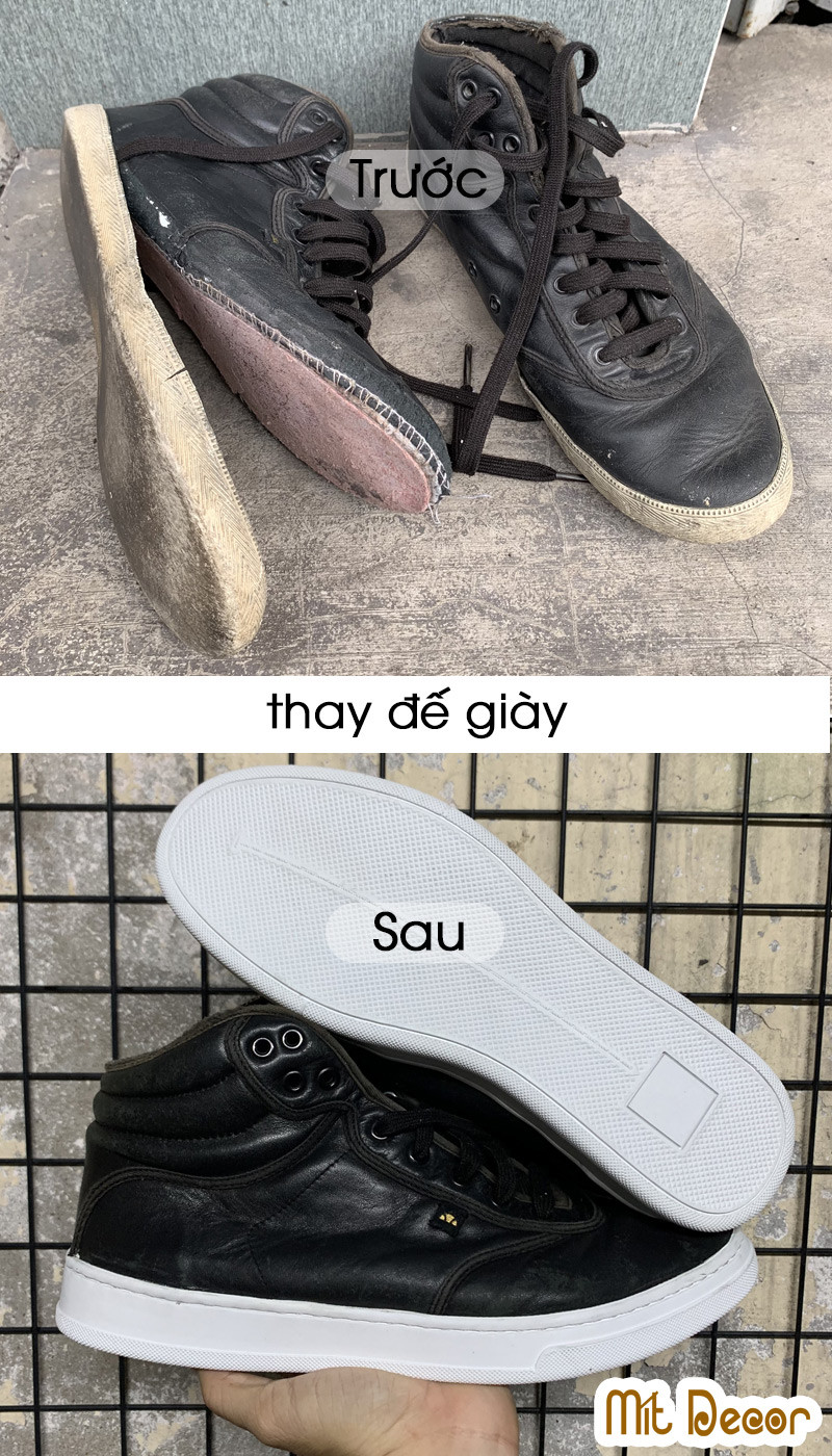 Sửa giày sneaker bị hở keo