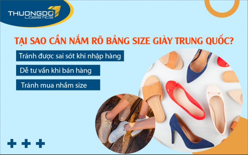 Tầm quan trọng của việc hiểu rõ bảng size giày trung