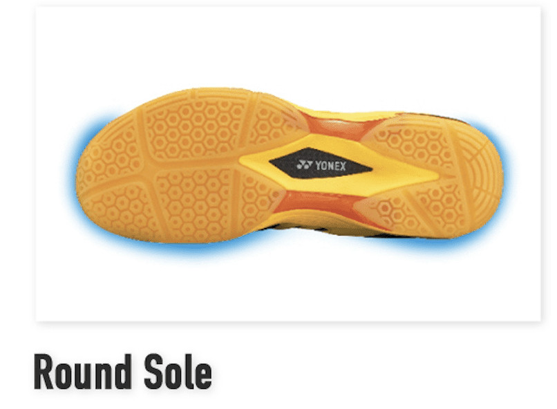 Thiết kế đế Round Sole hỗ trợ chuyển động mượt mà của giày Yonex Comfort Team 2