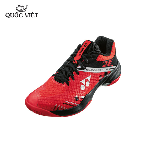 Thiết kế hiện đại của giày Yonex Cascade Accel - đỏ với thân giày thoáng khí