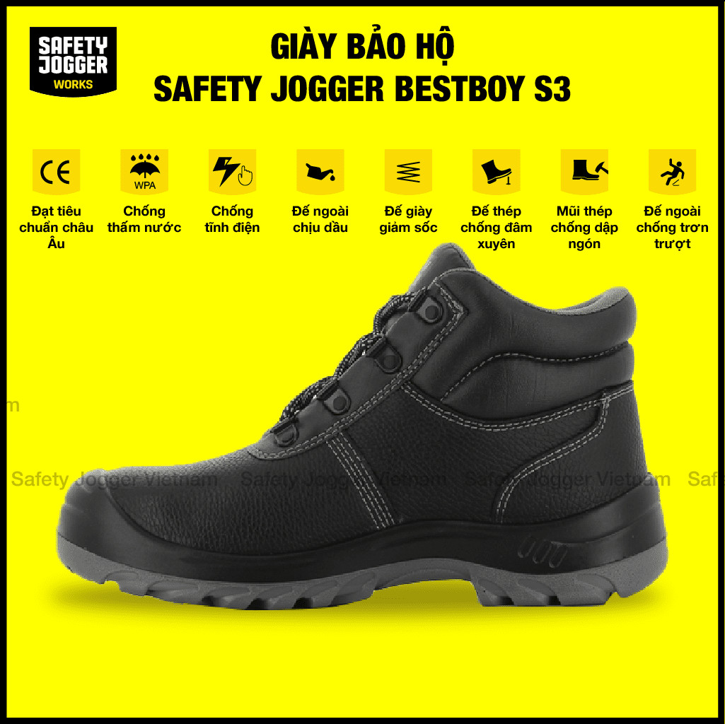 Tính năng bảo vệ nổi bật của giày bảo hộ Jogger Bestboy S3