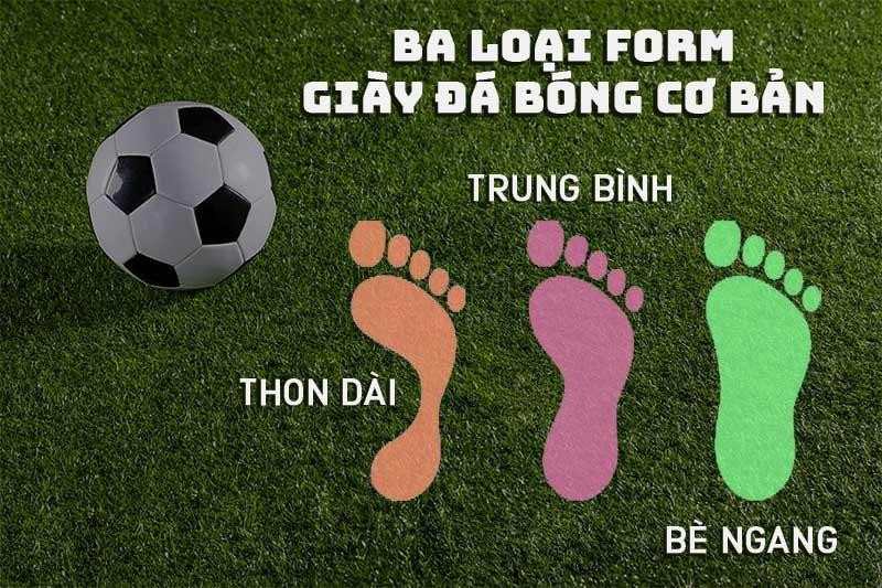 Tổng quan về các kiểu form giày đá bóng phổ biến