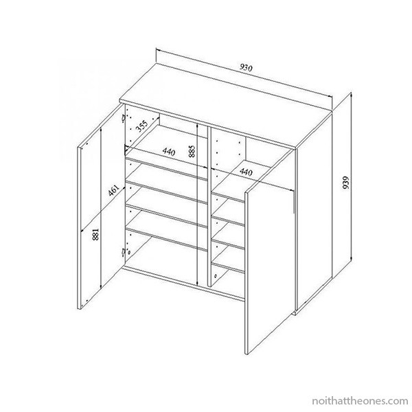 Tủ giày dép âm tường hiện đại với cửa lùa màu gỗ nhạt, tiết kiệm diện tích và tăng tính thẩm mỹ, minh họa kích thước tủ giày dép tích hợp.