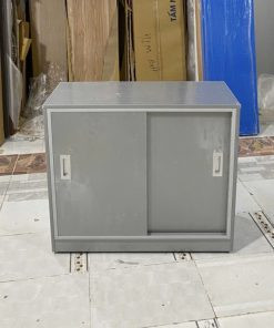 Tủ giày nhựa đẹp cánh lùa tiện lợi, màu vân gỗ
