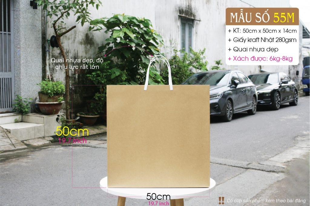 Túi giấy khổ lớn đựng tranh ảnh giúp bảo quản sản phẩm an toàn