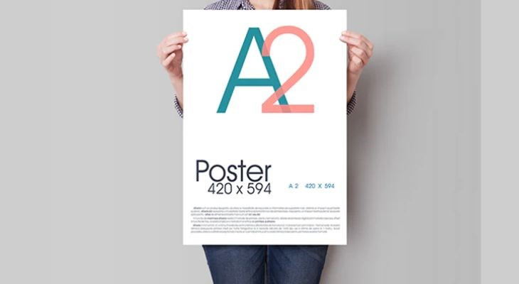 Ứng dụng của khổ giấy A2 cho việc in lịch và poster, nhỏ hơn so với yêu cầu in trên giấy A0.