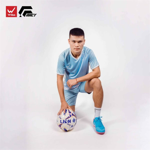 Wika giày đá bóng Fancy màu xanh Ya