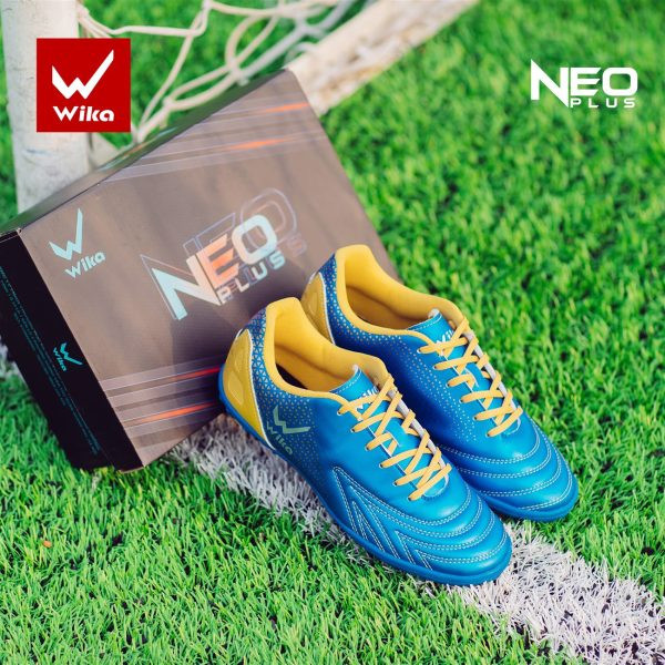 Wika giày đá bóng NEO Plus màu xanh dương