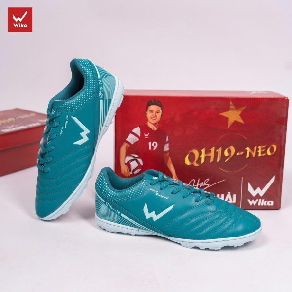 Wika giày đá bóng QH19 NEO màu xanh rêu