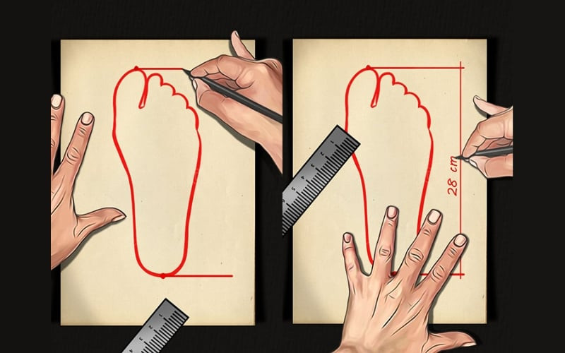 Xác định chiều dài và chiều rộng bàn chân để chọn size giày Nike