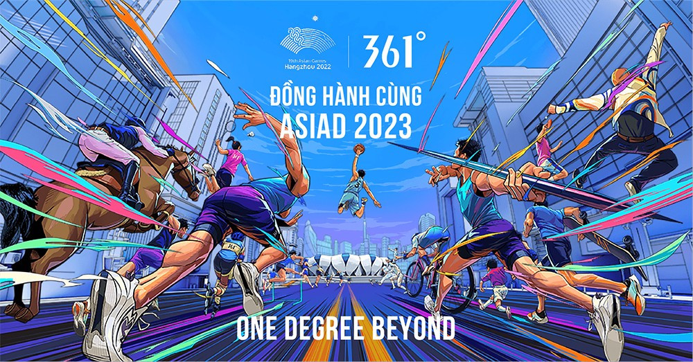 Giày thể thao 361 độ vinh dự đồng hành cùng Đại hội thể thao Châu Á Asiad