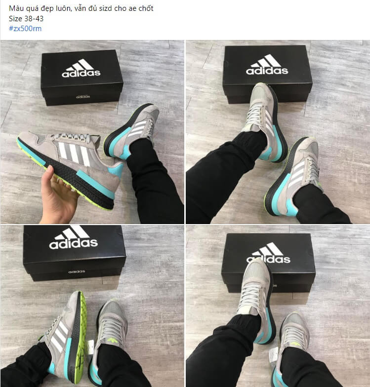 Giày thể thao Adidas màu trắng