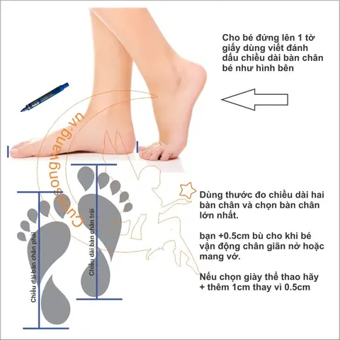 Cẩm Nang Chọn Size Giày Chuẩn Nhất Cho Bé Gái 5 Tuổi