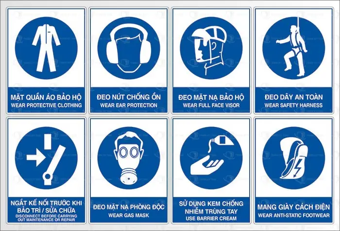 Đánh Giá Chi Tiết Các Loại Biển Báo Mang Giày Bảo Hộ Lao Động Phổ Biến Hiện Nay