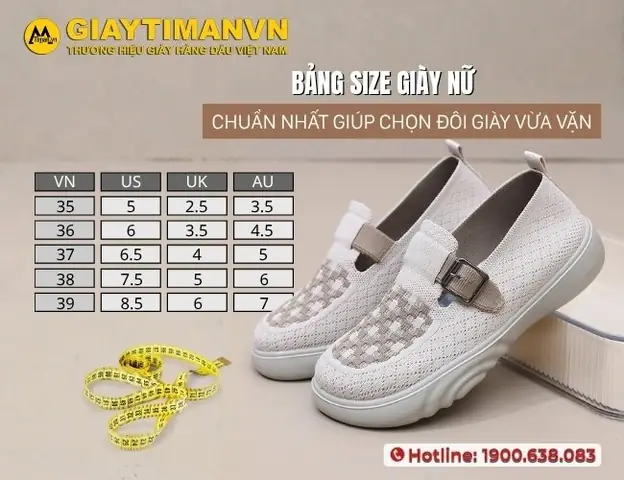 Hướng Dẫn Chi Tiết Cách Chọn Size Giày Nữ Theo Cần Nàng Chuẩn Xác Nhất