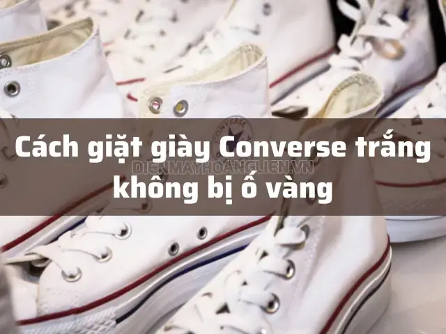 Cách Giữ Ma U Đen Của Giày Converse