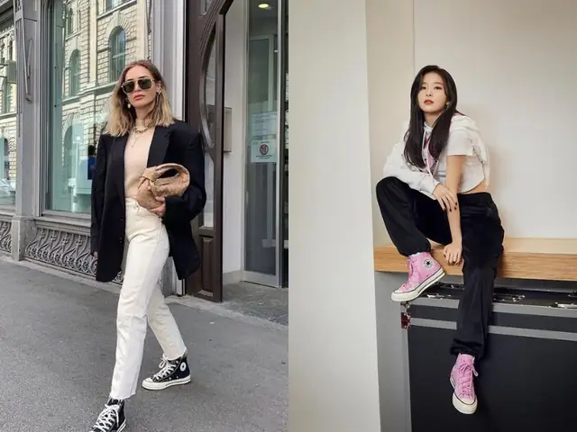 Các Mix Đồ Với Giày Converse Đen Nữ