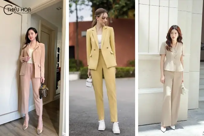 Cách Phối Đồ Bộ Vest Nữ Với Giày