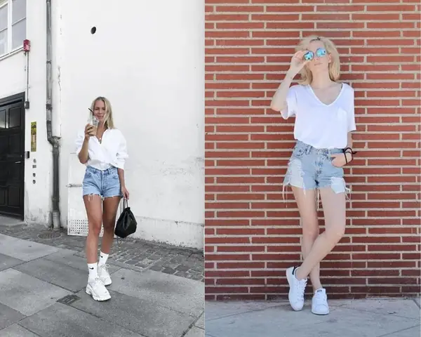 Gợi Ý 9+ Cách Phối Đồ Với Giày Sneaker Trắng Nữ Chuẩn Style Dạo Phố