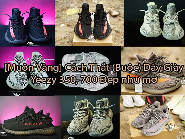 Các Bước Thắt Dây Giày Yeezy 350 V2 Sừng Trâu Đẹp Và Chuẩn Nhất