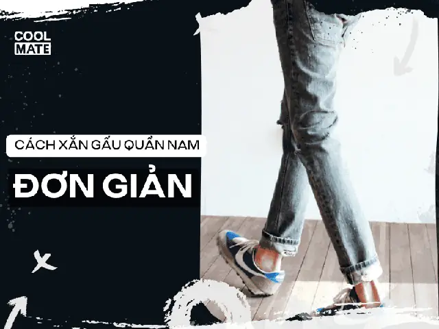 Cách Xoắn Ống Quần Mang Giày Lười Nam