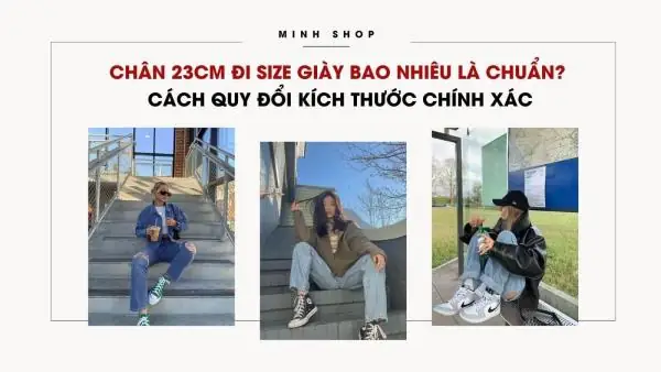 Bảng Size Giày Nữ Chuẩn Cho Người Có Bàn Chân Dài 23cm