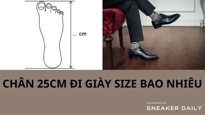 Chân Dài 25cm Đi Giày Size Bao Nhiêu? Bảng Quy Đổi Chuẩn Xác Nhất