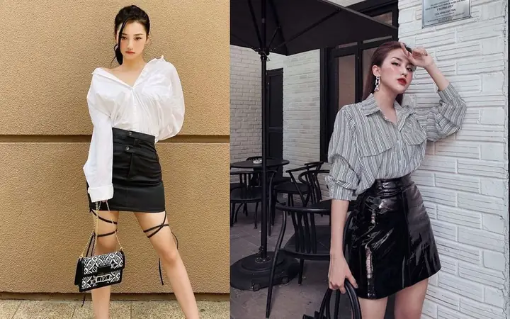 Gợi Ý Mix Đồ: Chân Váy Da Và Giày Boot Mặc Với Áo Gì Để Outfit Chuẩn Đẹp?