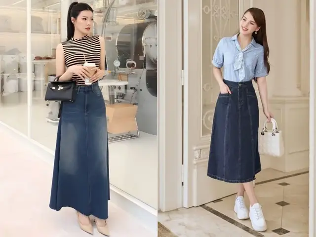 Phối Đồ Với Chân Váy Dài Vàng Nâu Và Giày Converse Cổ Cao: Gợi Ý 5 Phong Cách Đỉnh Cao