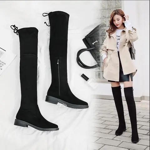 Top 10+ Mẫu Giày Boot Nữ Cổ Cao Qua Đầu Gối Đẹp, Phong Cách Hàn Quốc