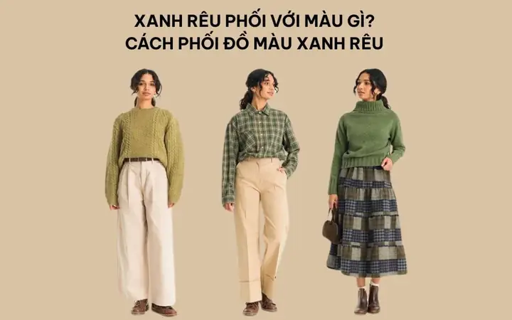 15+ Cách Phối Đồ Cực Chất Với Giày Màu Xanh Rêu