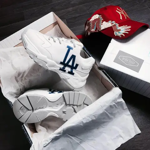 Review Chi Tiết Giày Mlb La Dodgers Sneakers - Big Ball Chunky A