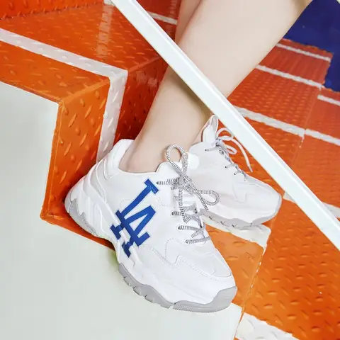 Review Chi Tiết Giày Mlb La Dodgers Sneakers - Big Ball Chunky A