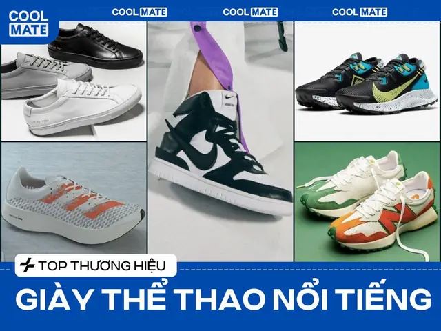 Logo Các Thương Hiệu Giày Thể Thao Nổi Tiếng: Những Mẫu Thiết Kế Kể Chuyện