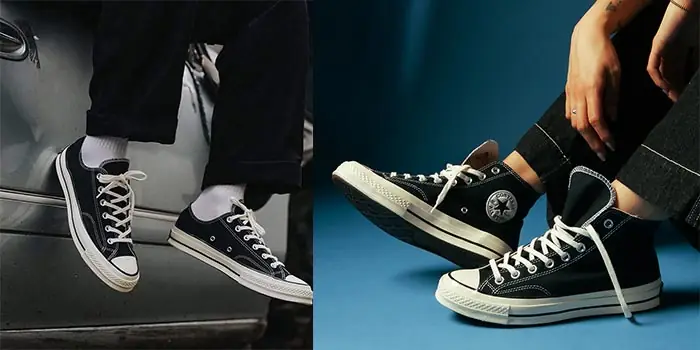 So Sánh Chi Tiết: Nên Mua Giày Converse Cổ Cao Hay Cổ Thấp?