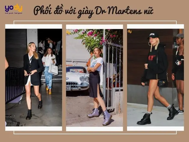 Cẩm Nang Mix & Match: 15+ Cách Phối Đồ Với Giày Dr. Martens Nữ Cổ Cao Siêu Chất