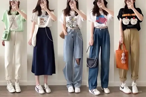 10+ Cách Phối Đồ Với Giày Thể Thao Màu Kem Chuẩn Style Hàn Quốc
