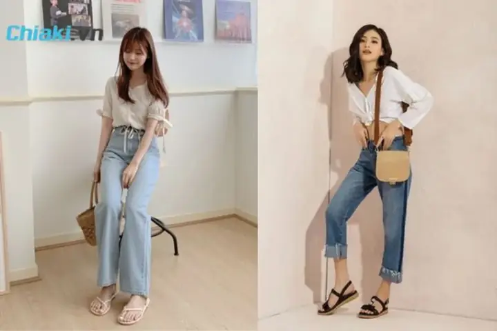 Phối Đồ Chuẩn Style: Quần Jean Ống Rộng Kết Hợp Với Giày Gì Để Nổi Bật?