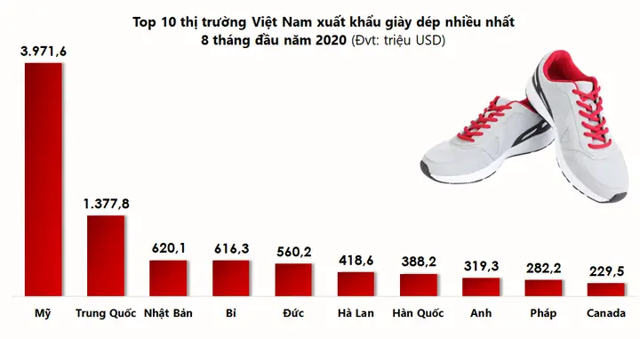 Phân Tích Toàn Diện Thị Trường Xuất Khẩu Giày Dép Của Việt Nam: Top 10 Đối Tác Chính Và Xu Hướng Mới Nhất