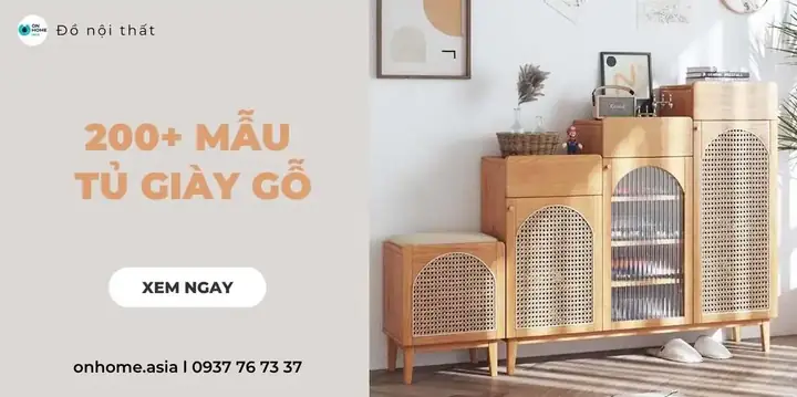 Top 5 Mẫu Tủ Đựng Giày Dép Bằng Gỗ Tự Nhiên Đáng Mua Nhất Hiện Nay
