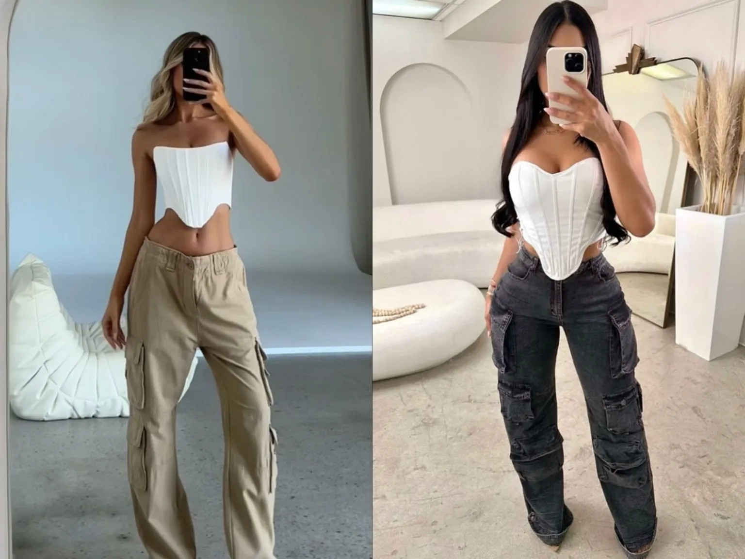 Ão corset phá»‘i chung quáº§n tÃºi há»™p ná»¯ sang cháº£nh