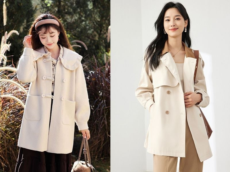Áo khoác nữ tối giản với họa tiết dễ thương tại Sakura Fashion