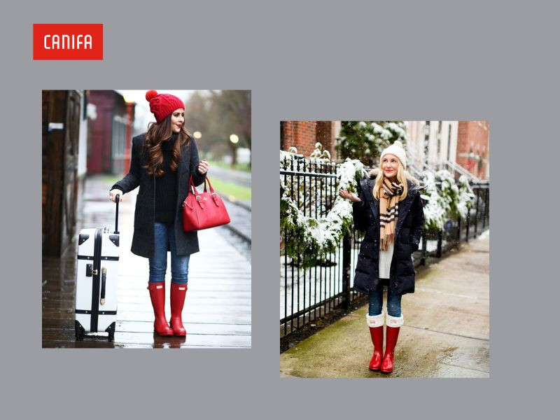 Áo poncho chất liệu len giúp giữ ấm trong mùa đông