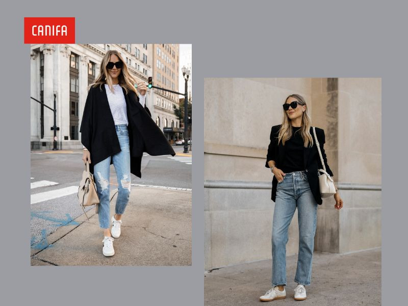 Áo poncho họa tiết nổi bật cho phong cách street style