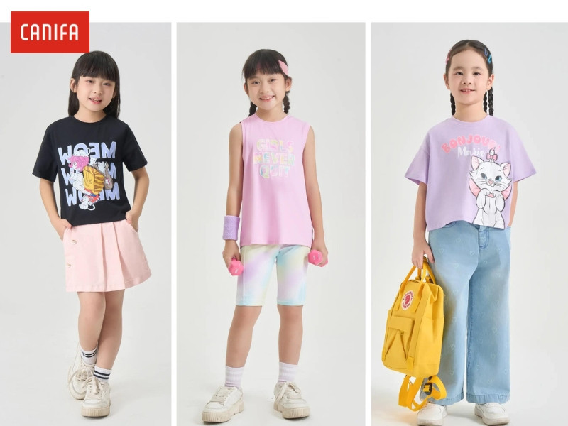 Bộ quần áo thời trang và thoải mái dành tặng bé gái 10 tuổi dịp sinh nhật