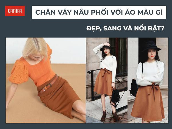 Chân váy màu vàng kết hợp áo màu trắng tạo vẻ ngoài tươi sáng, thanh lịch và trẻ trung