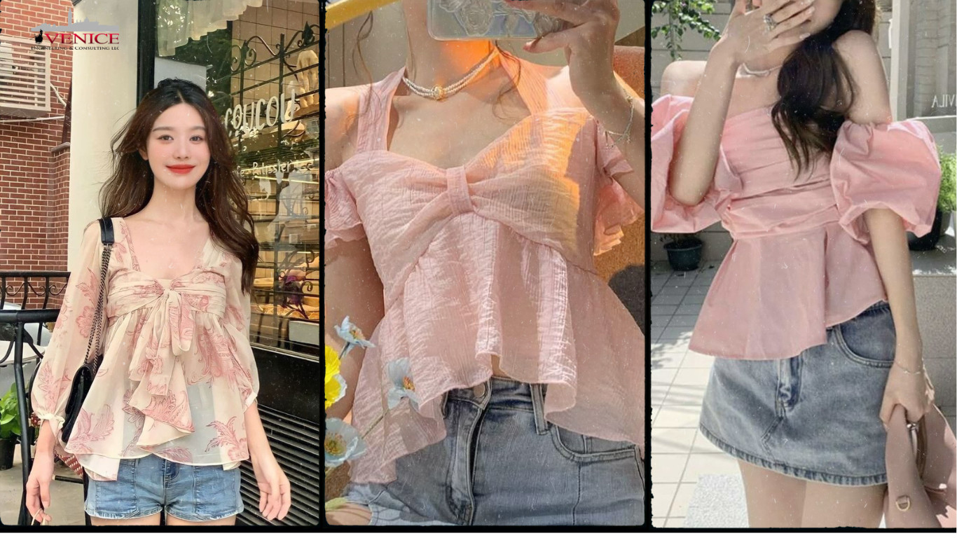 Sự kết hợp giữa gam màu xanh dương và hồng pastel tạo nên sự hài hòa, nhẹ nhàng nhưng vẫn rất thời trang và nổi bật