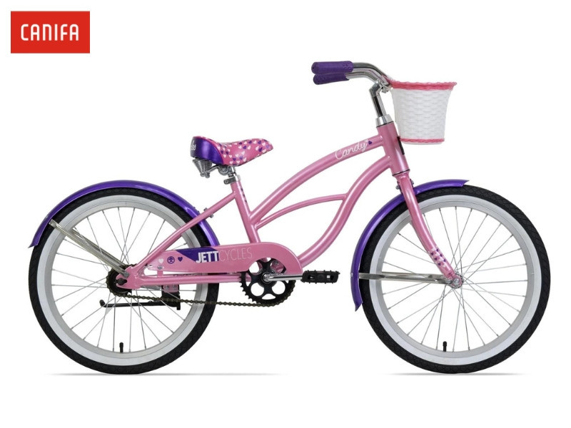 Chiếc xe đạp màu hồng tươi sáng khuyến khích bé gái 10 tuổi vận động