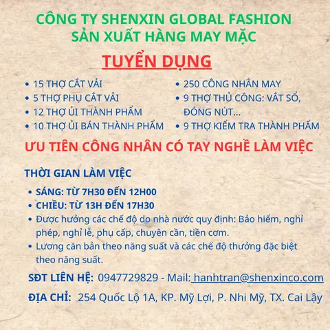 Top 10 Công Ty Phụ Liệu Giày Đang Tuyển Dụng Uy Tín Nhất 2026